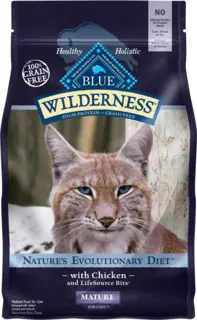 Blue Wilderness Mature Dry Cat Food